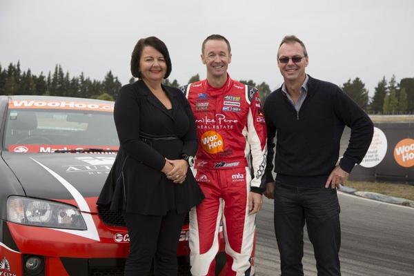 Greg Murphy (centre) with NZ Tax Refunds CEO Cilla Hegarty and Director Aaron Hegarty.